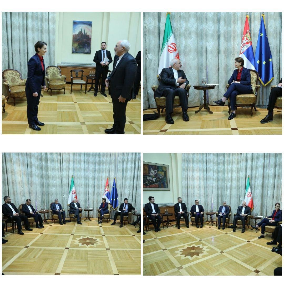 ظریف و نخست وزیر صربستان