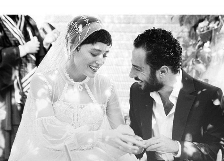 اولین عکس فرشته حسینی در لباس عروس لو رفت