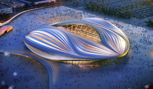 هزینه بازی های جام جهانی استادیوم ۴۰ هزار نفری الوکره قطر