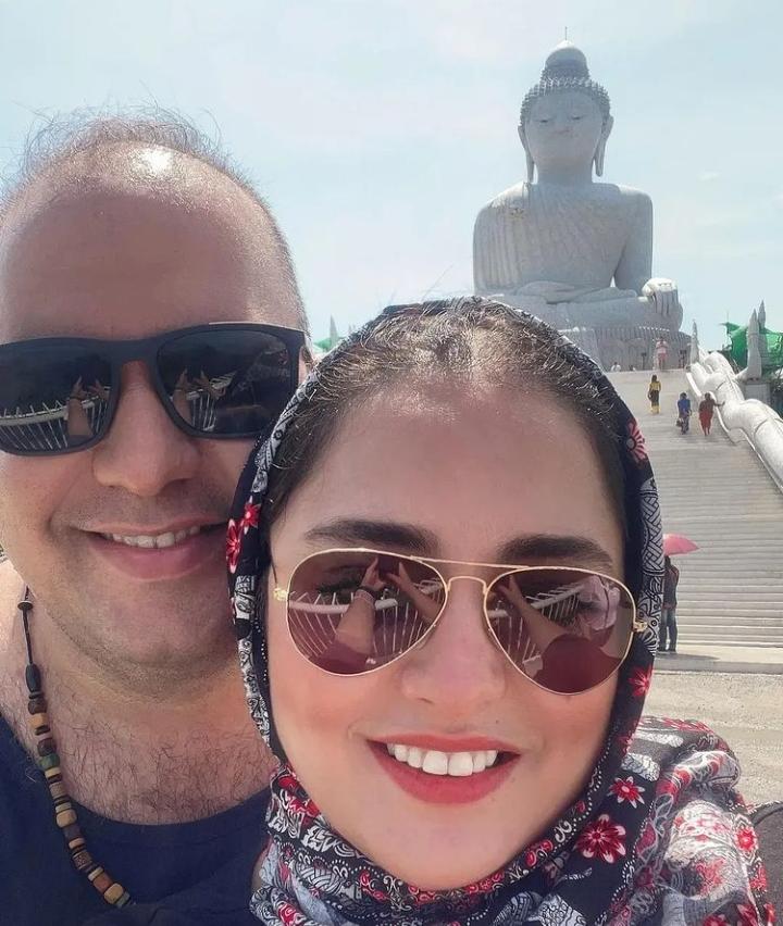 استایل نرگس محمدی و همسرش در تایلند + عکس
