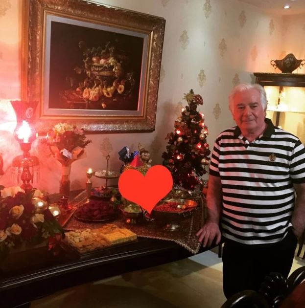 الهام حمیدی و پدر خوشتیپش در جشن کریسمس! + عکس