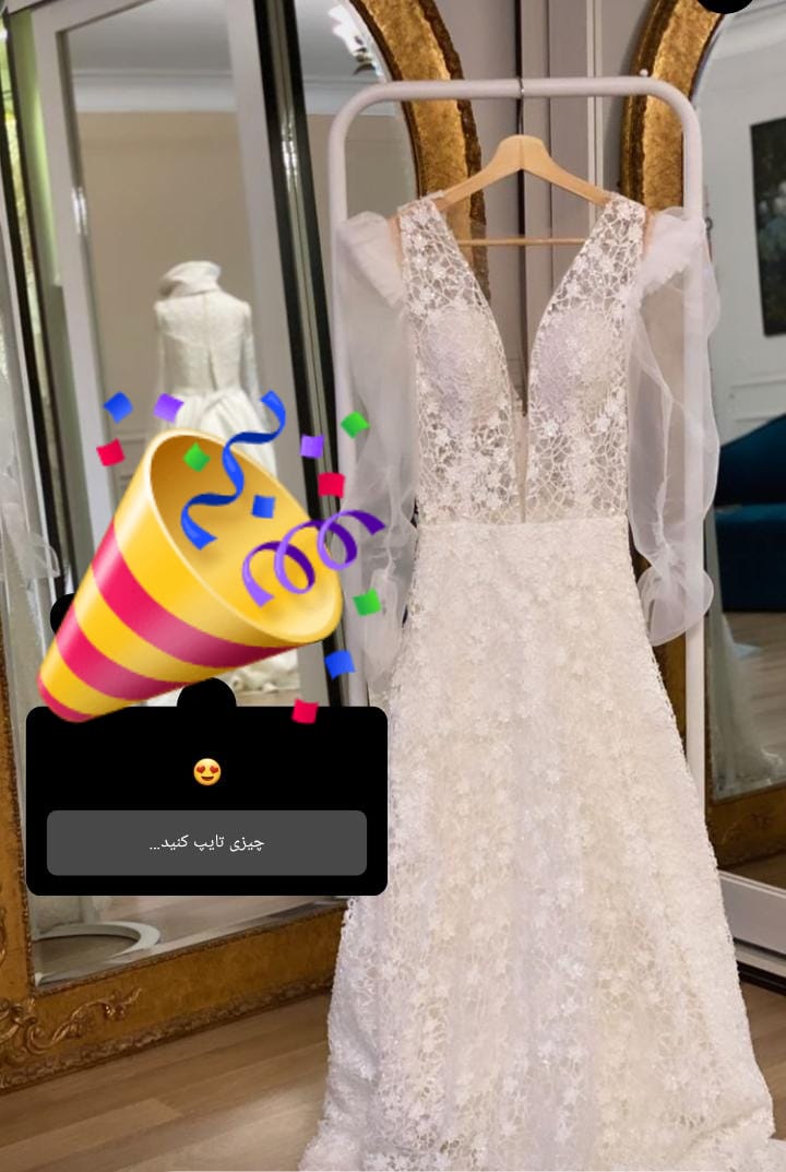 مریم معصومی از لباس عروسش رونمایی کرد + عکس