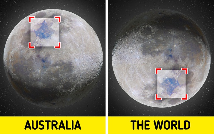 مردم استرالیا ماه را سر و ته می‌بینند